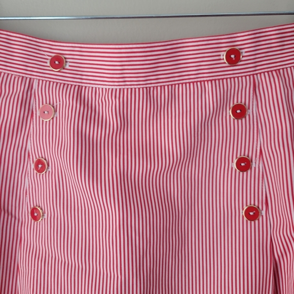 VINTAGE Tail Active Red and White Striped Athletic Tennis Skirt Size 14 - Picture 2 of 9